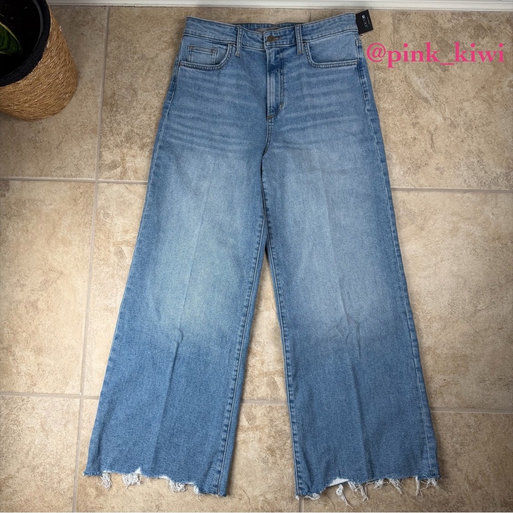 Joe's Jeans Blue Wide Leg Ankle Jeans - Picture 3 of 12